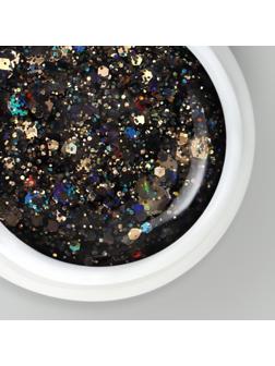 Гель-лак для ногтей, сияющий, 3-х фазный, LED/UV, 5 мл, цвет чёрный