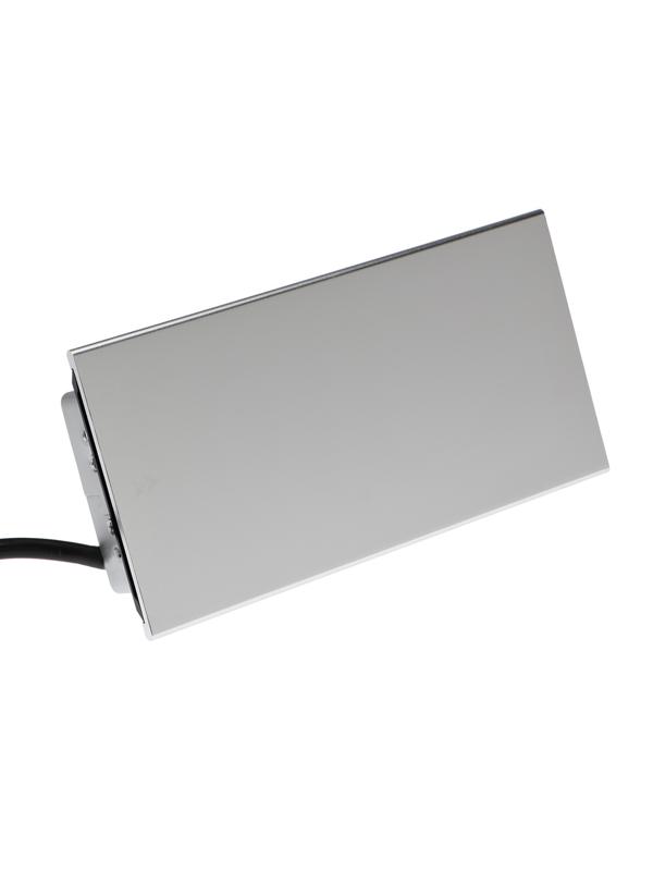 Блок розеточный в стол, сдвижная крышка, 10А, 2 розетки, 2xUSB, 2A, провод 1.8 м, серебр.
