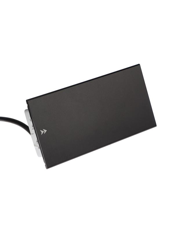 Блок розеточный в стол, сдвижная крышка, 10А, 3 розетки, провод 1.8 м, черный