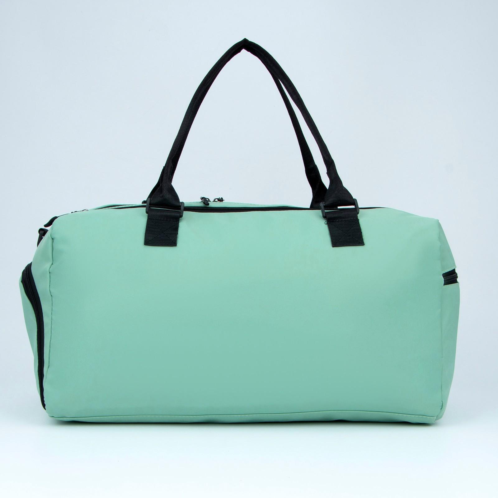 Сумка спортивная 3 ARROW на молнии, отдел из ПВХ, отдел для обуви, наружый карман, цвет мятный