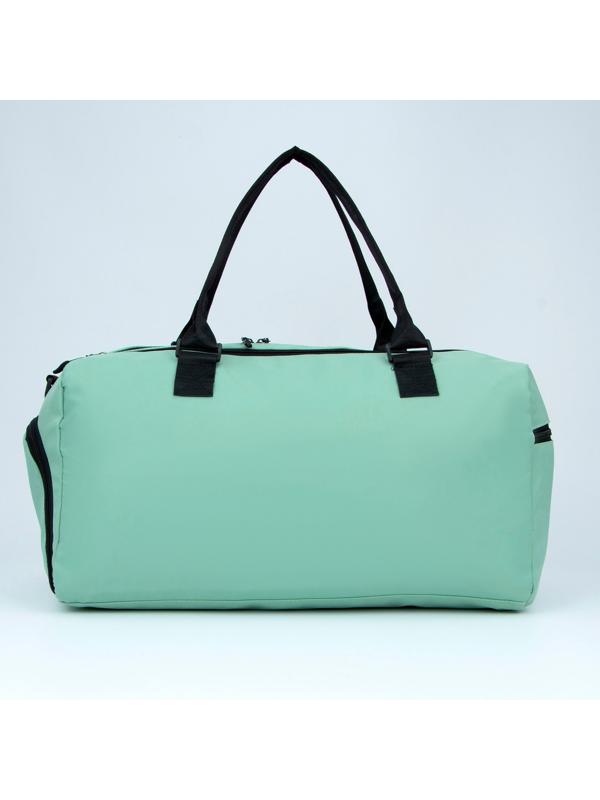 Сумка спортивная 3 ARROW на молнии, отдел из ПВХ, отдел для обуви, наружый карман, цвет мятный