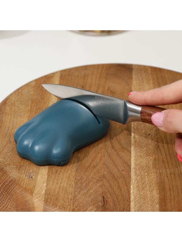 Ножеточка «Лапка» в комплекте с овощечисткой, цвет МИКС