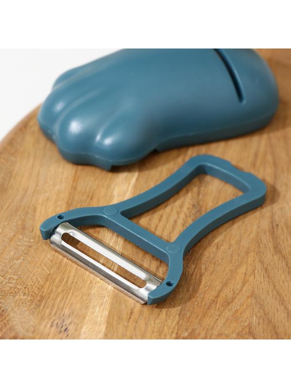 Ножеточка «Лапка» в комплекте с овощечисткой, цвет МИКС