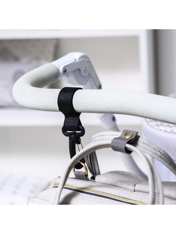 Сумка-рюкзак для хранения вещей малыша, цвет серый/розовый