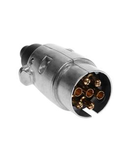 Вилка прицепа, 7 контактов, 12/24 В