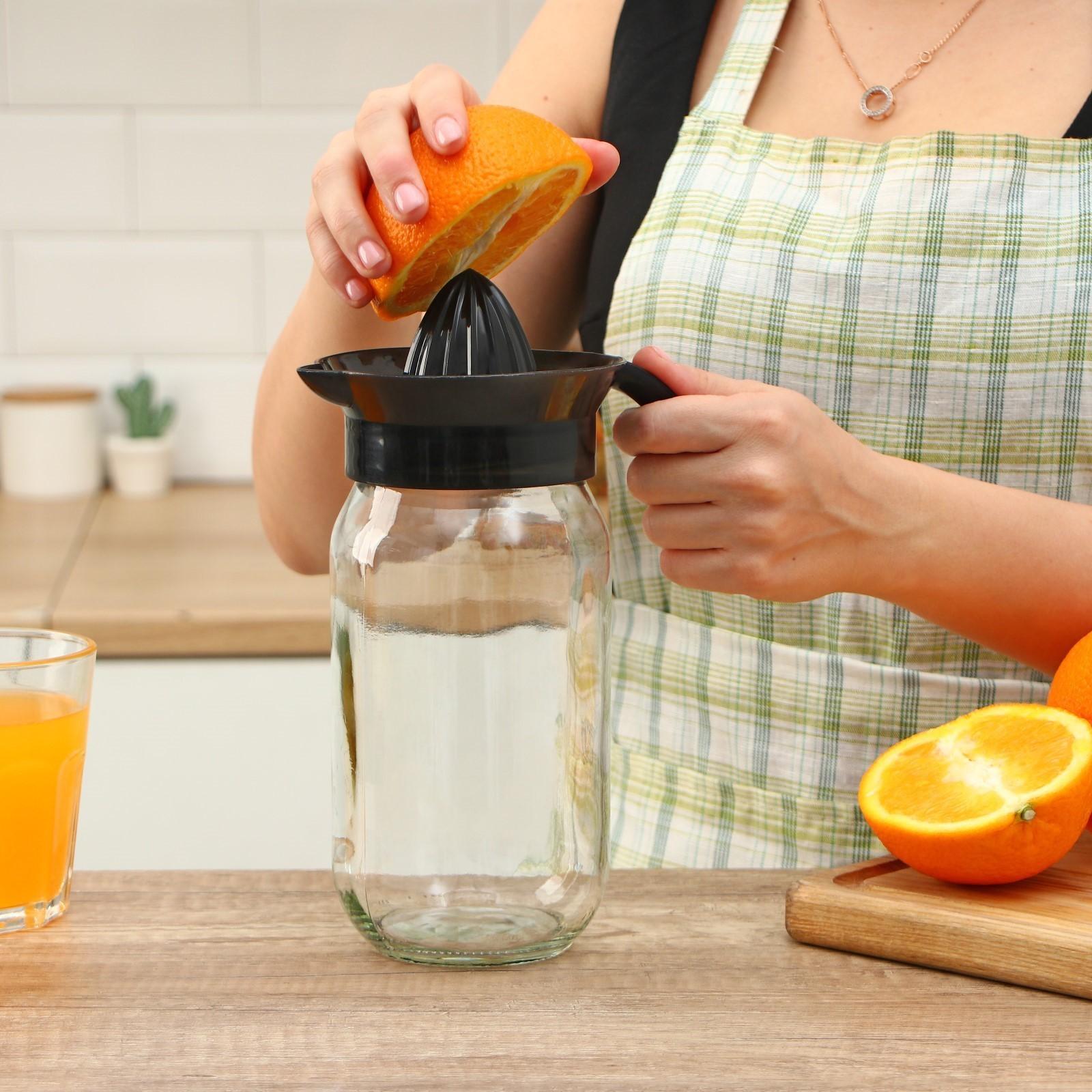 Соковыжималка стеклянная для цитрусовых «Шарм», 1 л, цвет МИКС