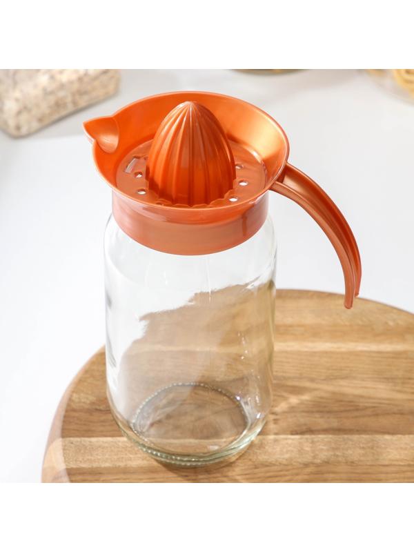 Соковыжималка стеклянная для цитрусовых «Шарм», 1 л, цвет МИКС