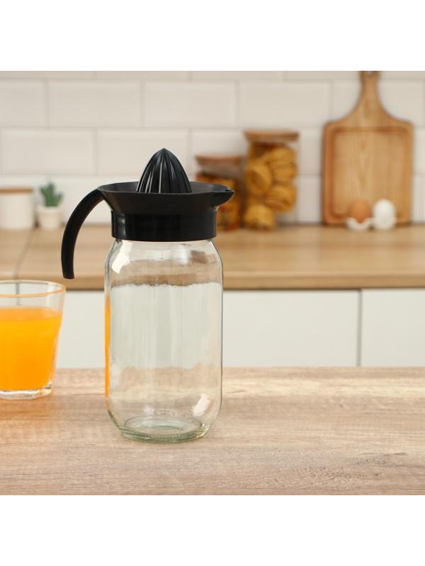 Соковыжималка стеклянная для цитрусовых «Шарм», 1 л, цвет МИКС