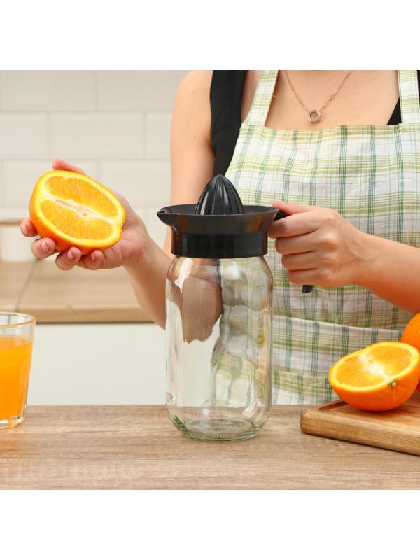 Соковыжималка стеклянная для цитрусовых «Шарм», 1 л, цвет МИКС