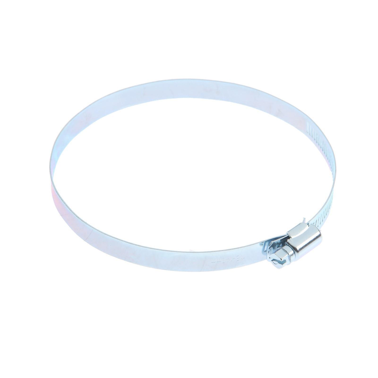 Хомут червячный ZEIN, сквозная просечка, диаметр 118-140 мм, ширина 12.7 мм, оцинкован