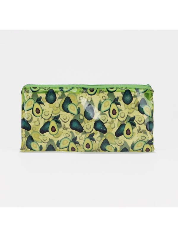 Косметичка-пенал на молнии, цвет зелёный