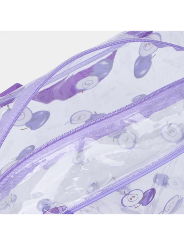 Косметичка на молнии, цвет сиреневый