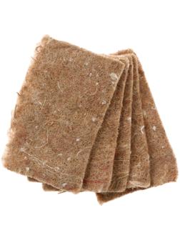 Коврик джутовый для выращивания микрозелени, 10 × 15 см, толщина 1 см, набор 5 шт.