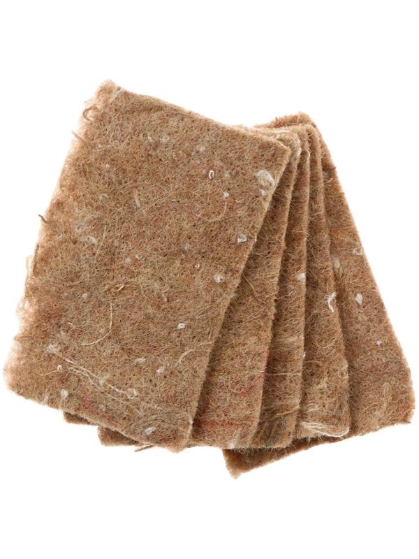 Коврик джутовый для выращивания микрозелени, 10 × 15 см, толщина 1 см, набор 5 шт.