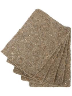 Коврик льняной для выращивания микрозелени, 10 × 15 см, толщина 1 см, набор 5 шт.