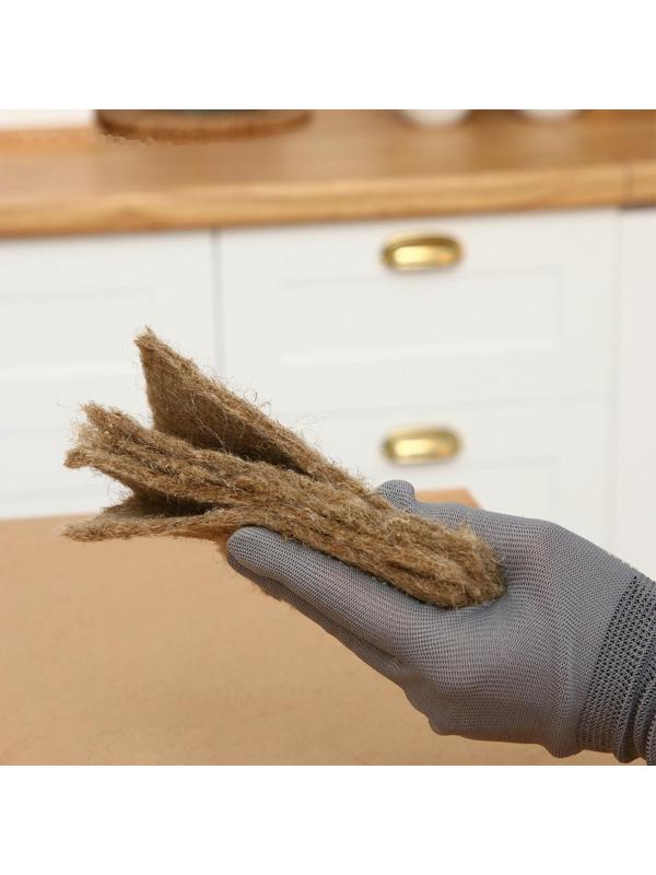 Коврик льняной для выращивания микрозелени, 10 × 15 см, толщина 1 см, набор 5 шт.