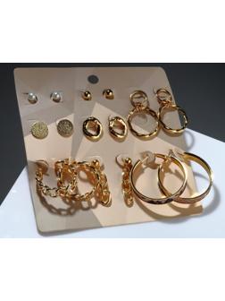 Серьги набор 8 пар 