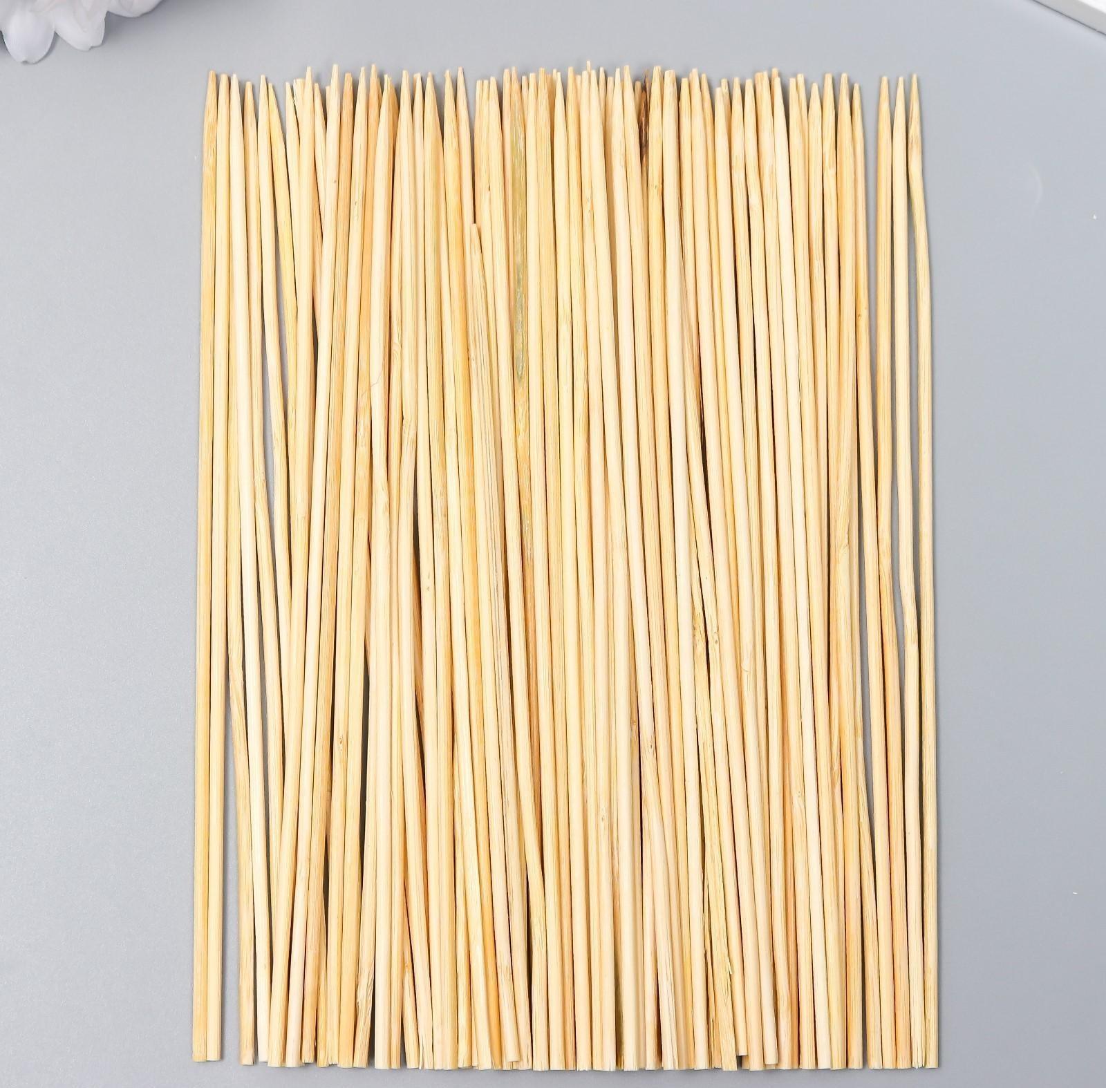 Набор бамбуковых палочек для рукоделия d=3 мм  L=195-200 мм (упак 80-90 шт)