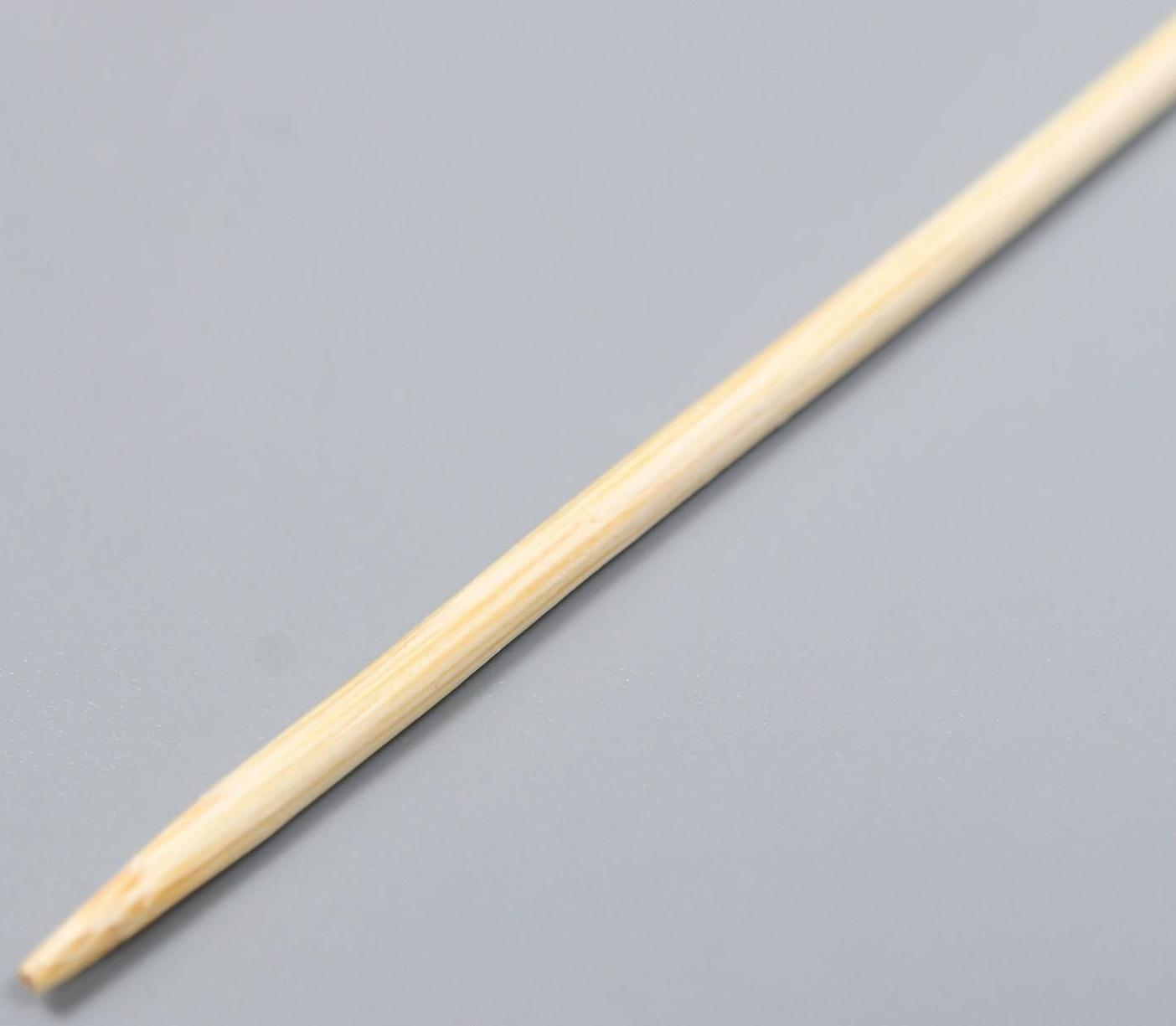 Набор бамбуковых палочек для рукоделия d=3 мм  L=195-200 мм (упак 80-90 шт)