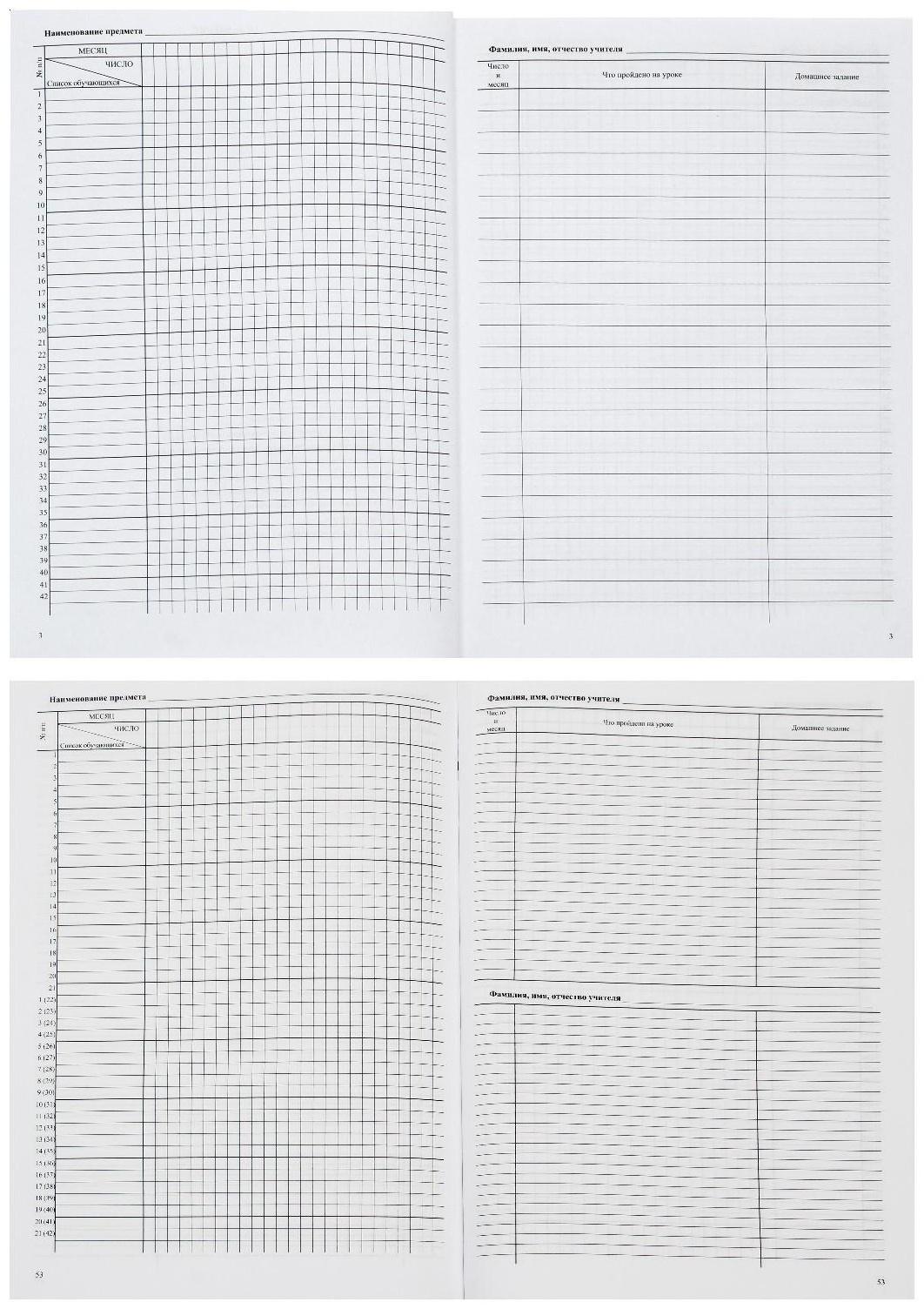 Классный журнал для 1-4 классов А4, 136 страниц, твёрдая ламинированная обложка, блок 65 г/м2