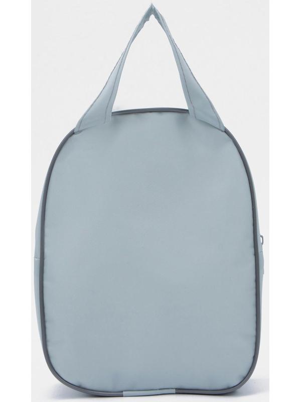 Косметичка на молнии, с ручкой, цвет серый