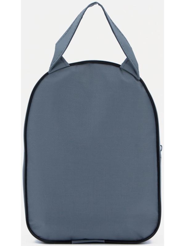 Косметичка на молнии, с ручкой, цвет серый