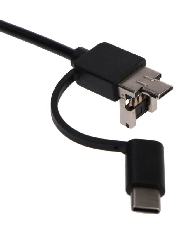 Эндоскоп CAM-07, 8 мм, 720P, LED подсветка, microUSB/Type-C/USB, Android/Windows, 5 м