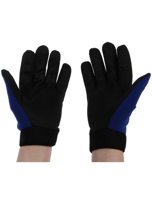 Перчатки мотоциклетные с защитными вставками, одноразмерные, синий