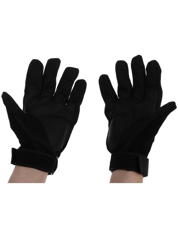 Перчатки мотоциклетные с защитными вставками, размер ХL, черный