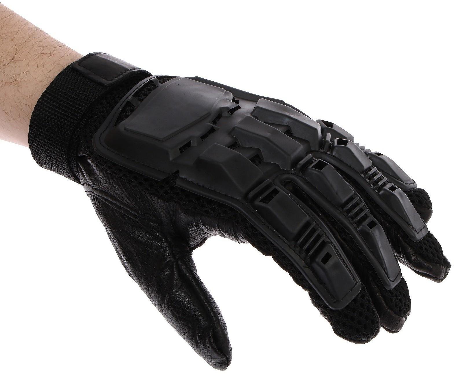 Перчатки мотоциклетные с защитными вставками, размер ХL