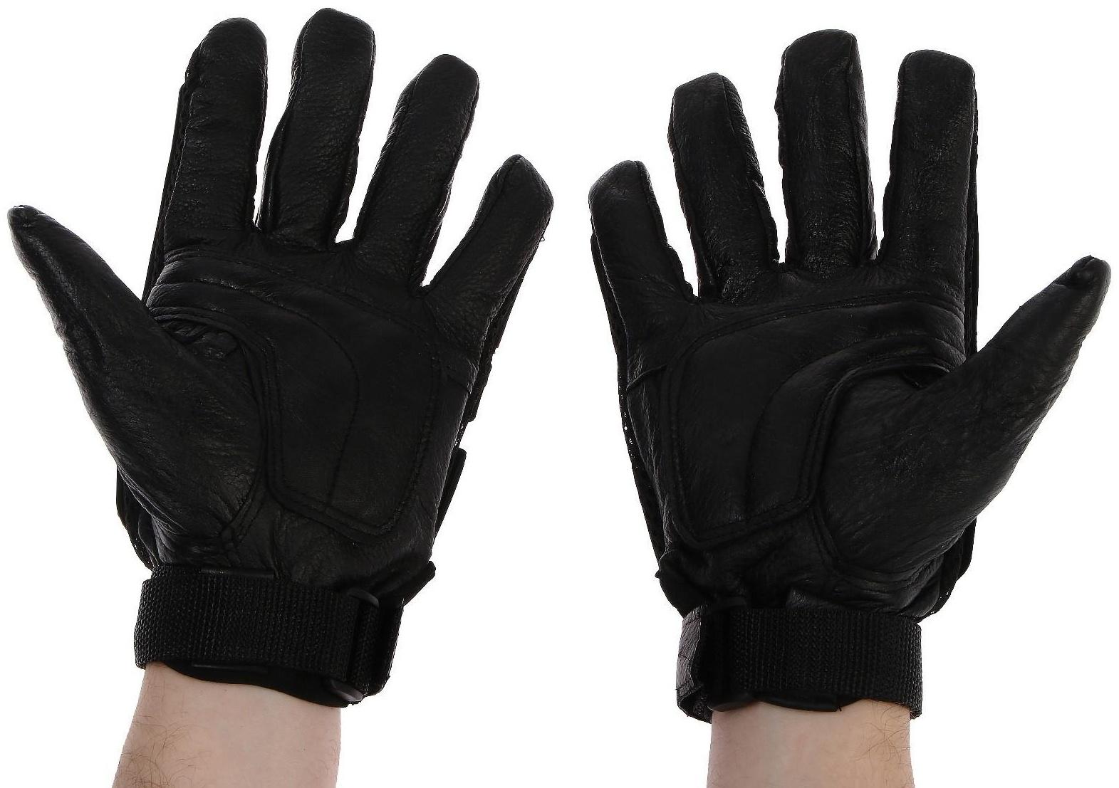 Перчатки мотоциклетные с защитными вставками, размер ХL