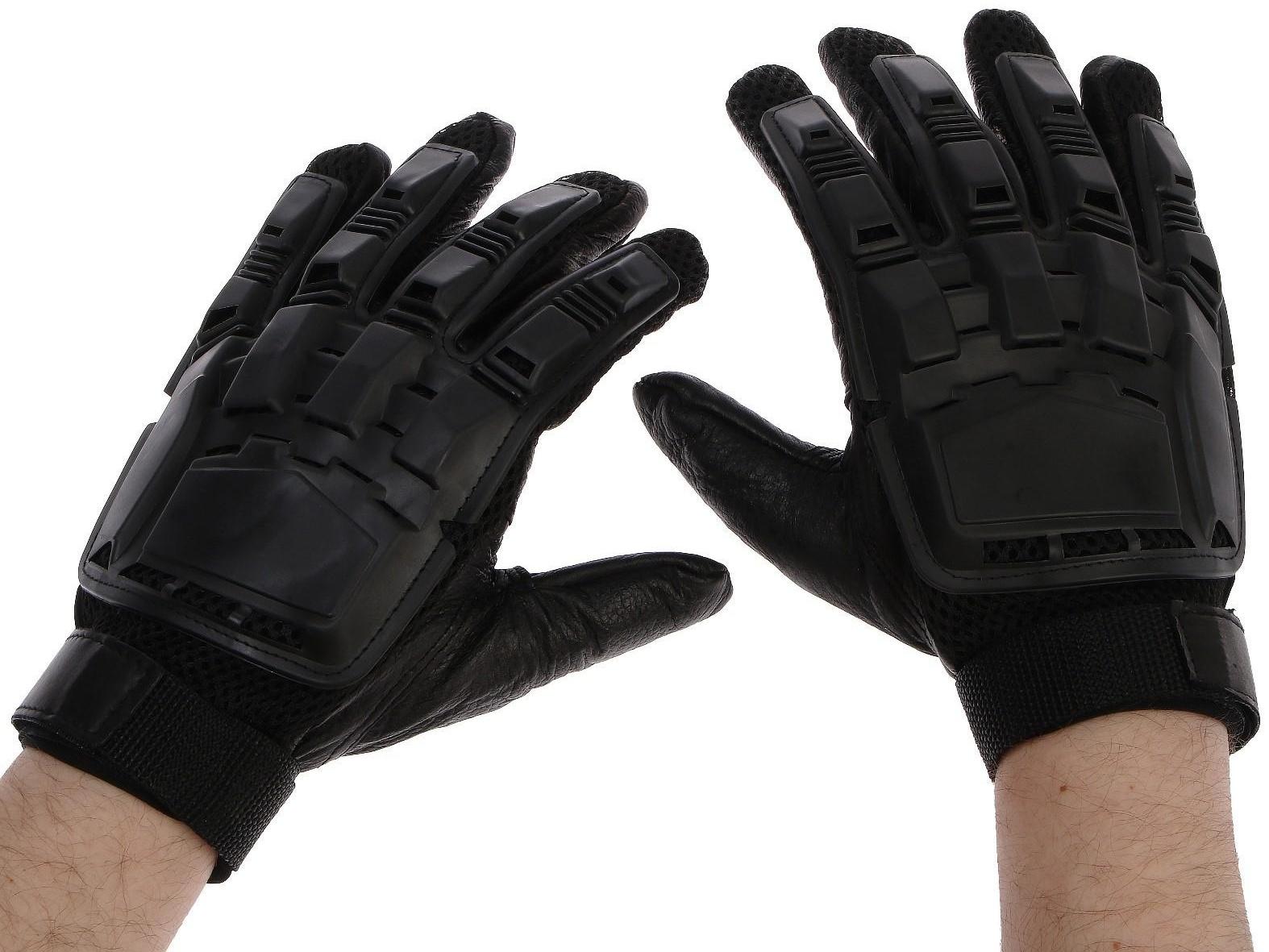 Перчатки мотоциклетные с защитными вставками, размер ХL