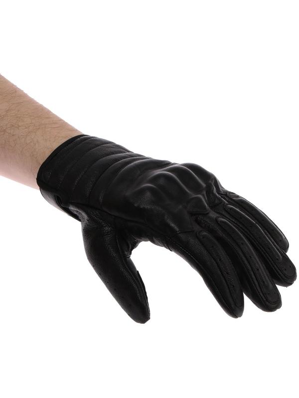 Перчатки мотоциклетные с защитными вставками, кожаные, размер М