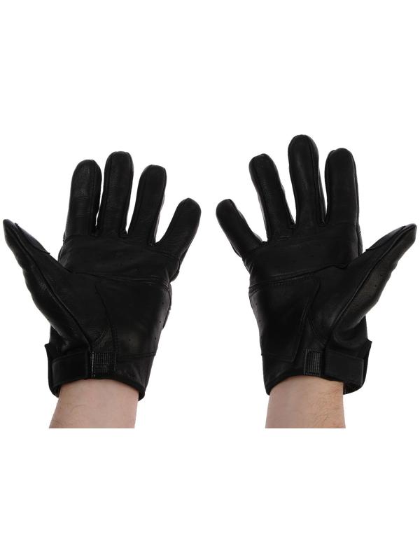 Перчатки мотоциклетные с защитными вставками, кожаные, размер М