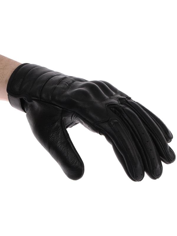 Перчатки мотоциклетные с защитными вставками, кожаные, размер L