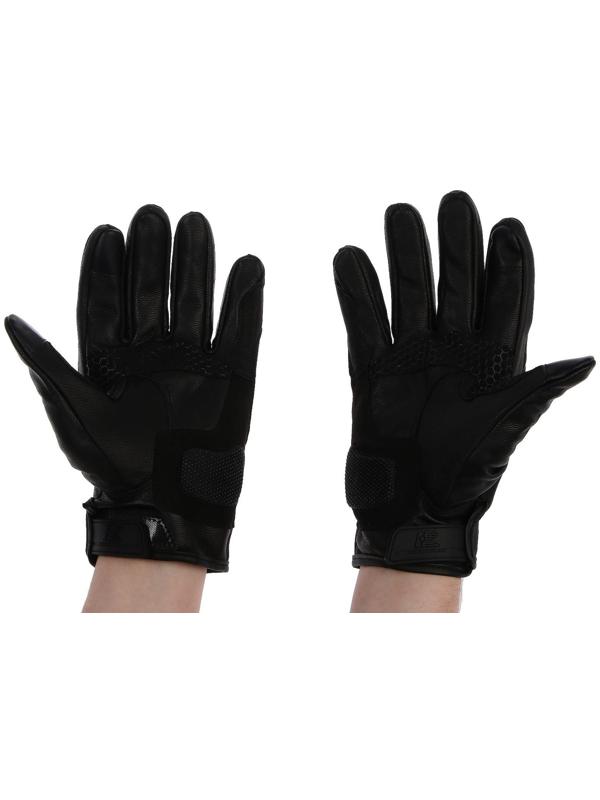 Перчатки мотоциклетные с защитными вставками, кожаные, размер L, коричневые