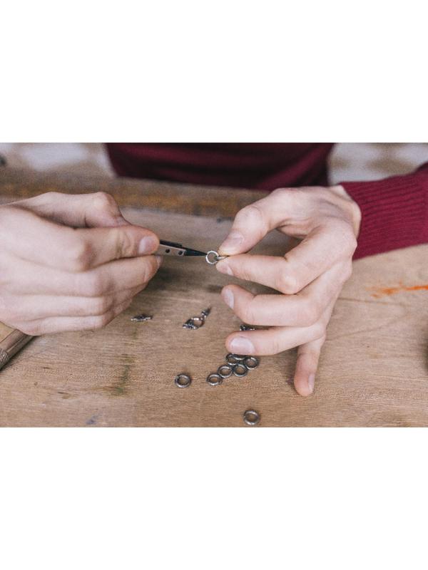 Кольцо соединительное из нержавеющей стали, 2,0*10мм (набор 10шт), цвет серебро