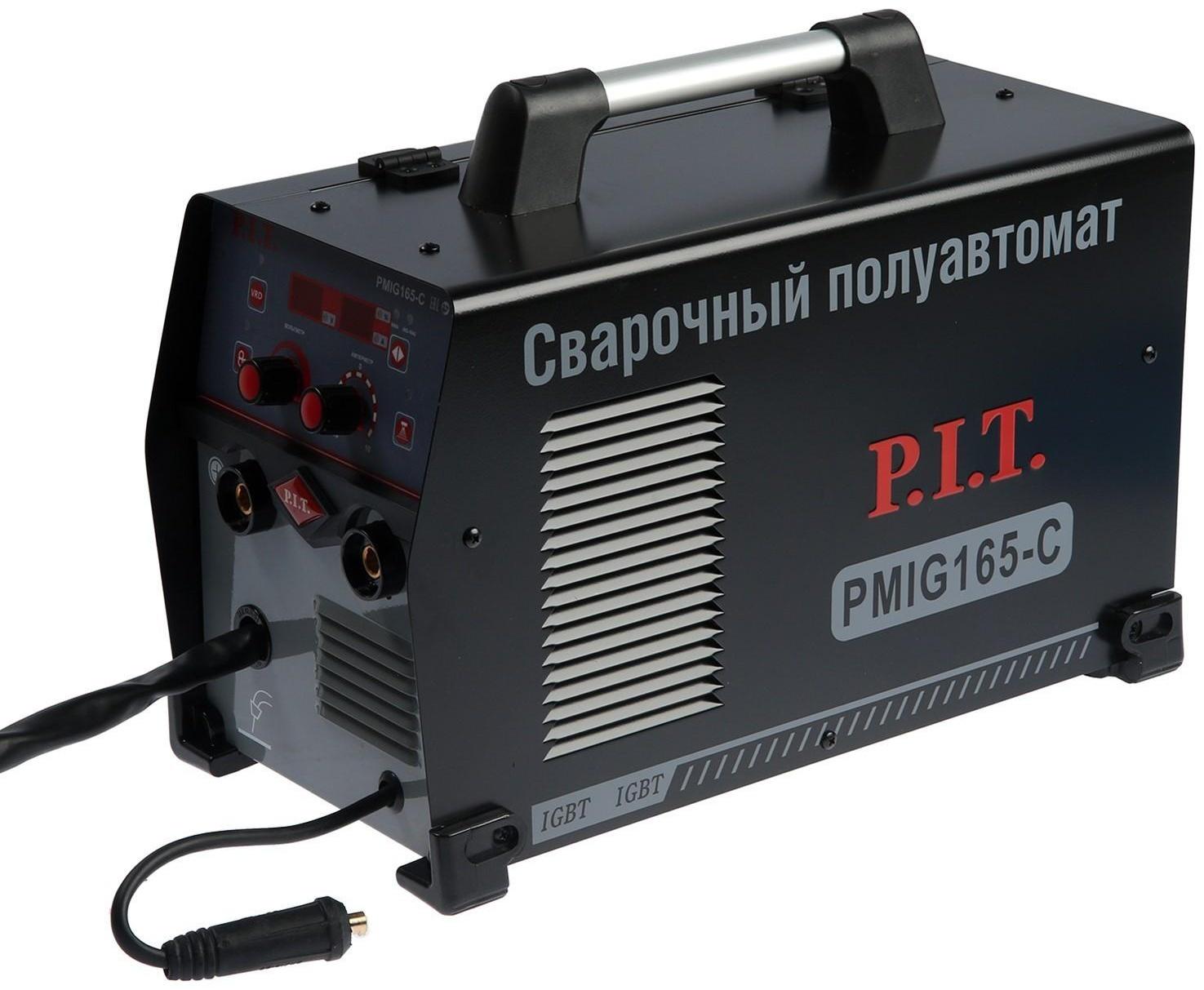 Сварочный инвертор PMIG165-С, полуавтомат, 5.2 кВт, 165 А, ММА 2,5-4мм MIG 0,6-1мм