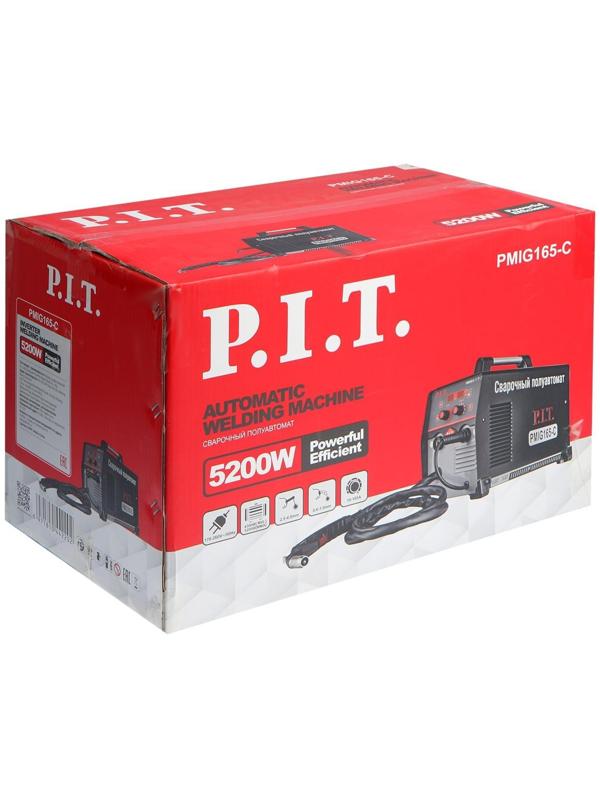 Сварочный инвертор PMIG165-С, полуавтомат, 5.2 кВт, 165 А, ММА 2,5-4мм MIG 0,6-1мм