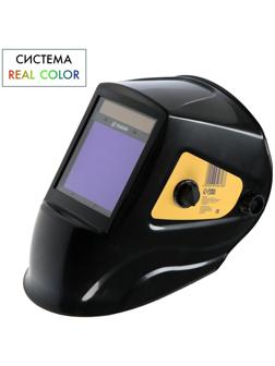 Маска сварщика ТУНДРА Pro Ф10, хамелеон, 103х90 мм, DIN 4/5-8/9-13, двойной LCD дисплей