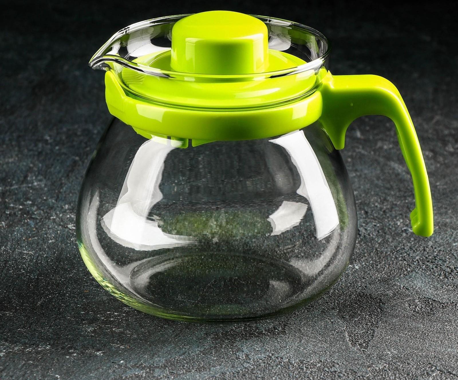 Чайник стеклянный заварочный Доляна «Лягушонок», 750 мл