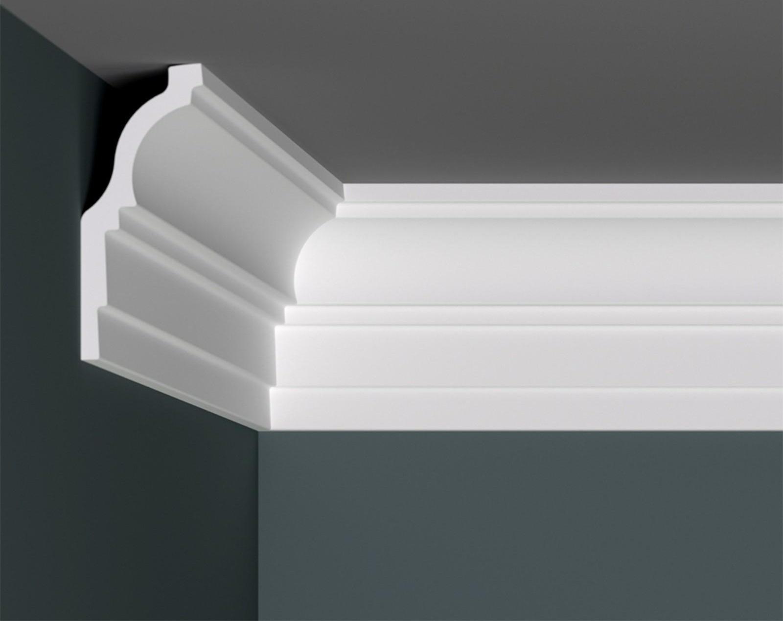 Потолочный плинтус для натяжных потолков N-110 100х40х2000мм