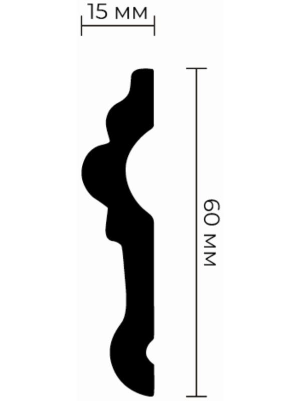 Молдинг U-50 60х15х2000мм