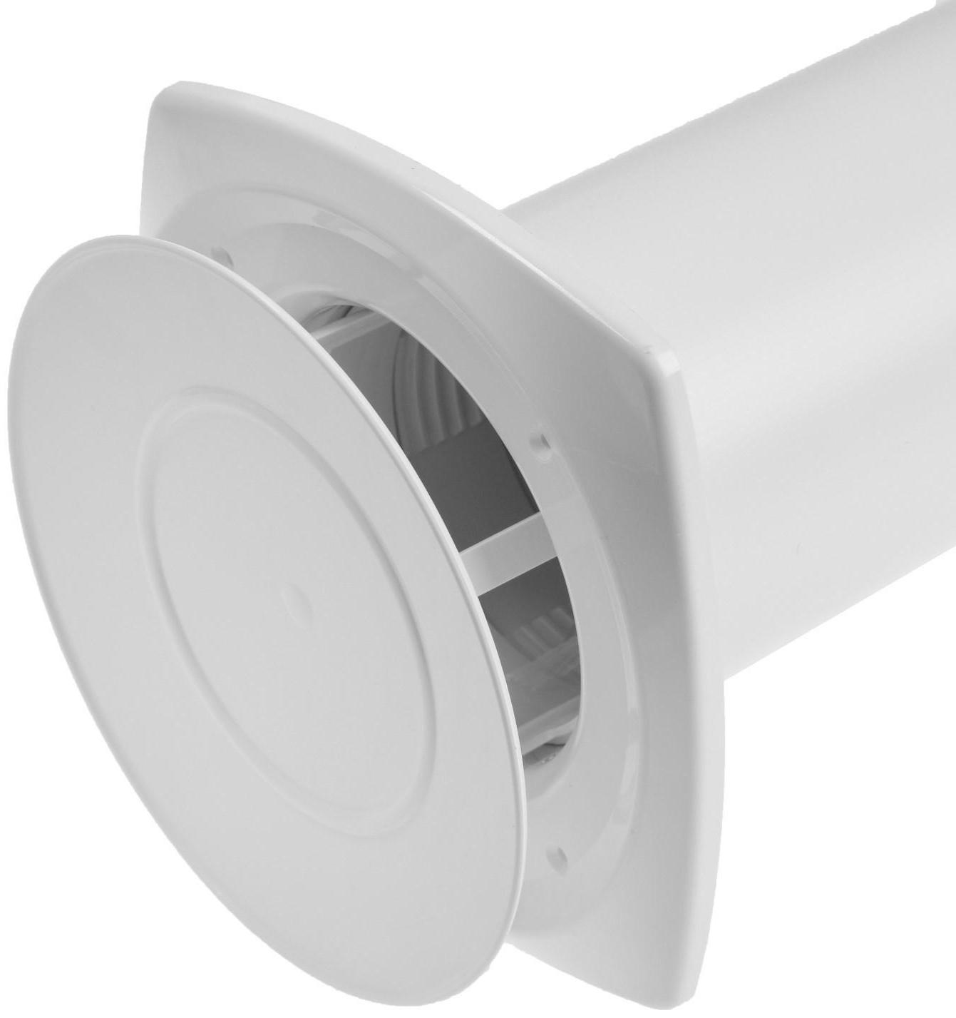 Клапан приточный ERA 10КП-05, d=100 мм, длина 500 мм, внешняя решетка из алюминия