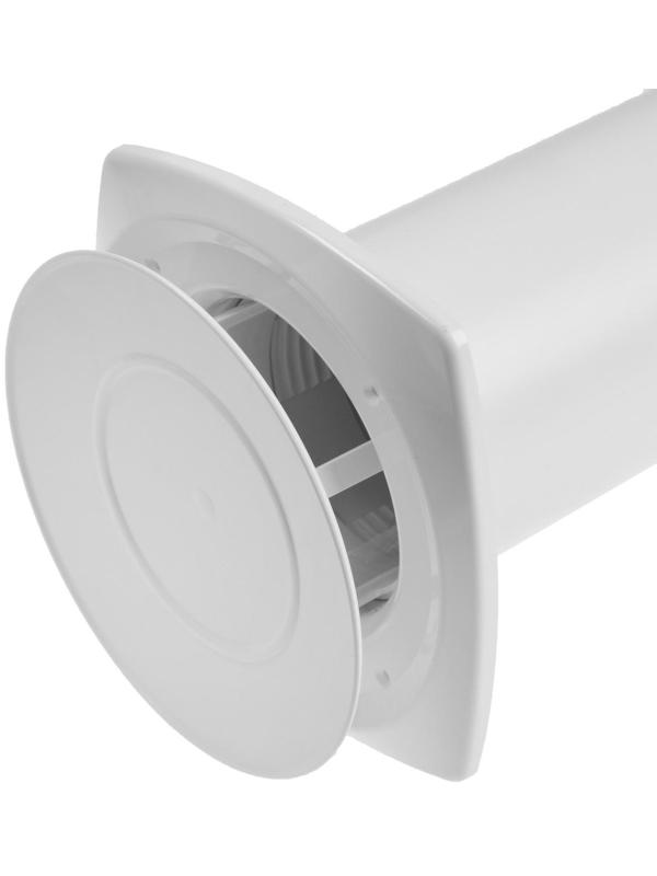 Клапан приточный ERA 10КП-05, d=100 мм, длина 500 мм, внешняя решетка из алюминия