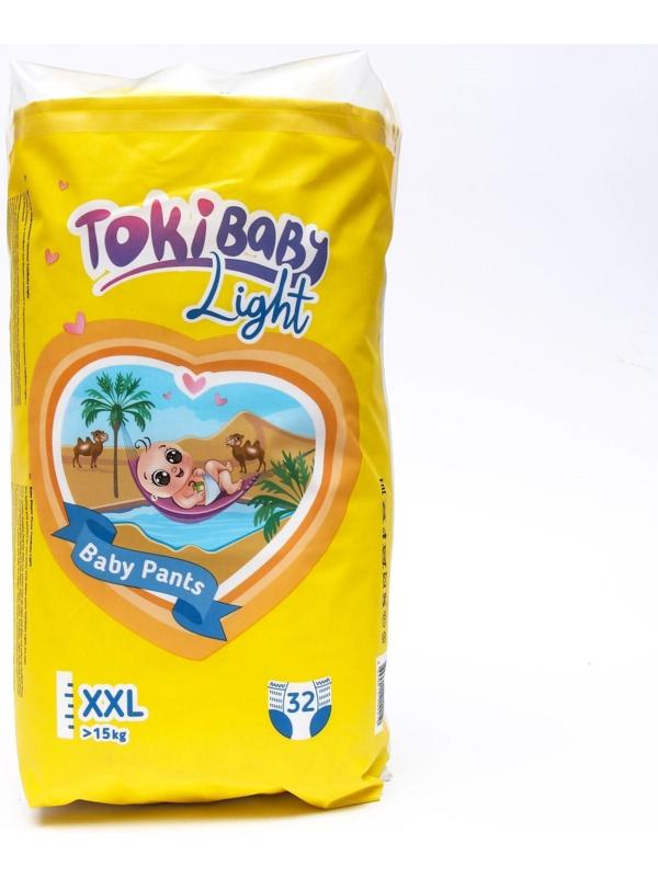 Подгузники-трусики детские TokiBABY Light размер XXL, 32 шт.