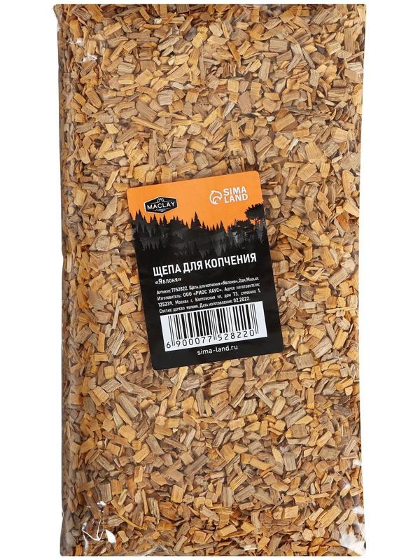Щепа для копчения «Яблоня», 350±30 г, Maclay