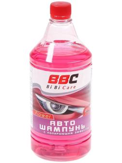 Автошампунь BiBiCare с полирующим эффектом цветочный, 1 л Ln4124, контактный