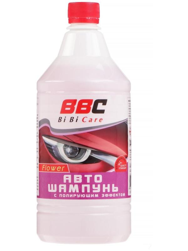Автошампунь BiBiCare с полирующим эффектом цветочный, 1 л Ln4124, контактный