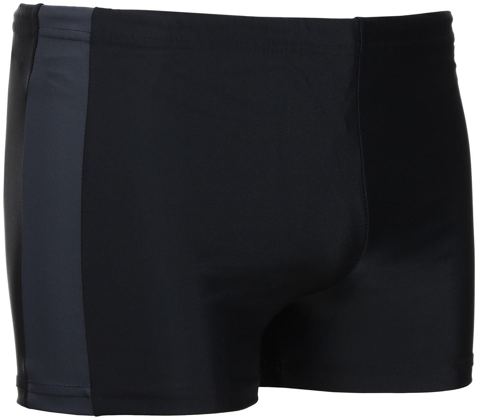 Плавки для плавания, р. 50, чёрный/серый